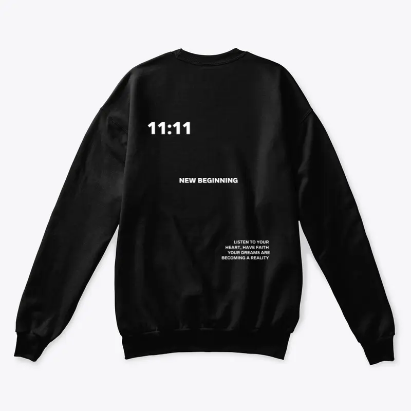 11:11 WHITE SWEATSHIRT